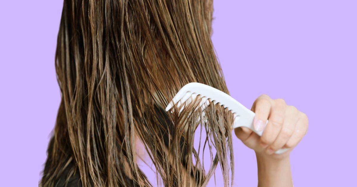 wet combing hair infested with lice